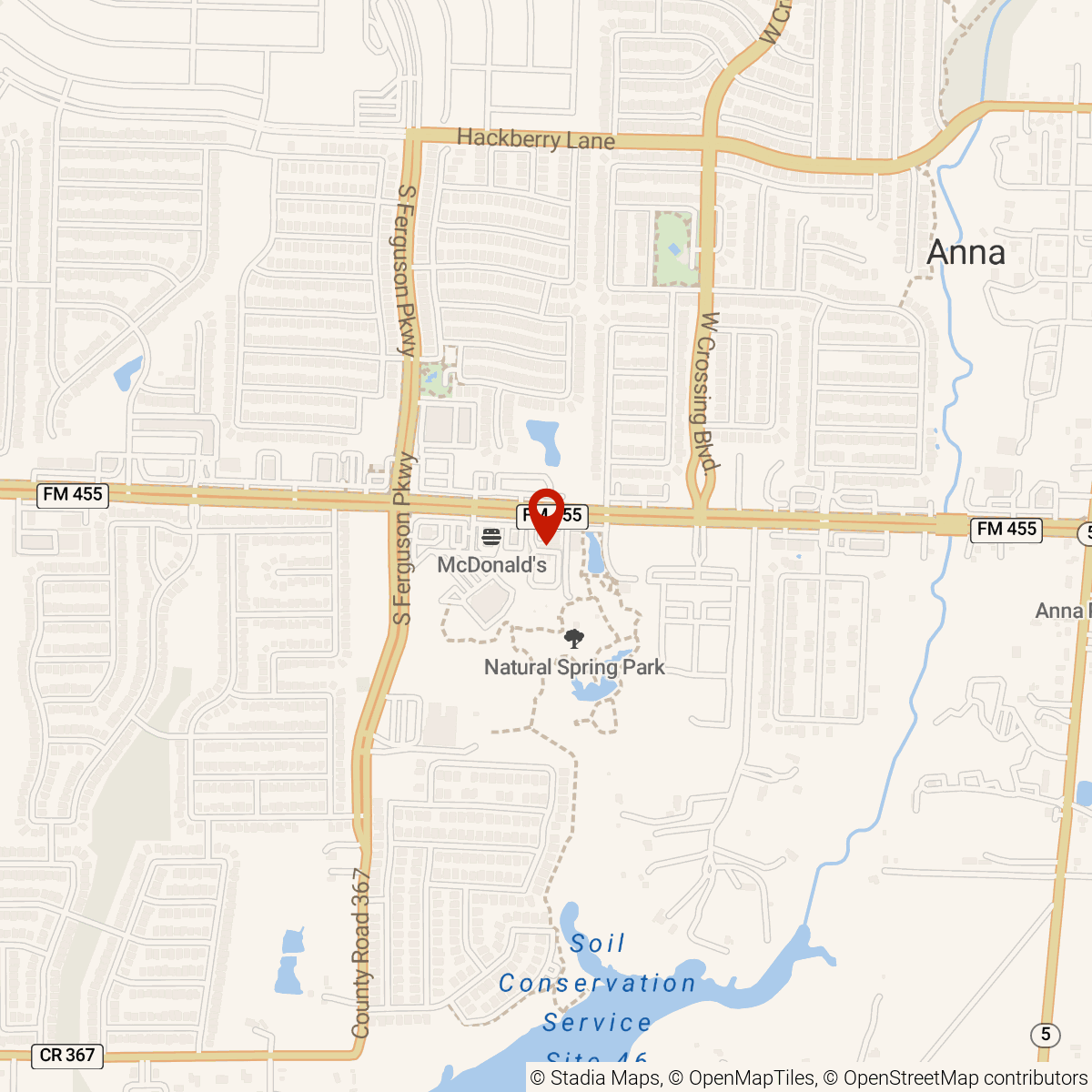 Map of A1 Anna Storage